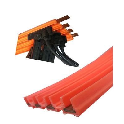 3P 4P 6P 90m Overhead Crane Electrical Bus Bars High Performance Orange Color