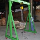 Manual Push 5 Ton Portable Gantry Crane Moving Freely Adjustable Height