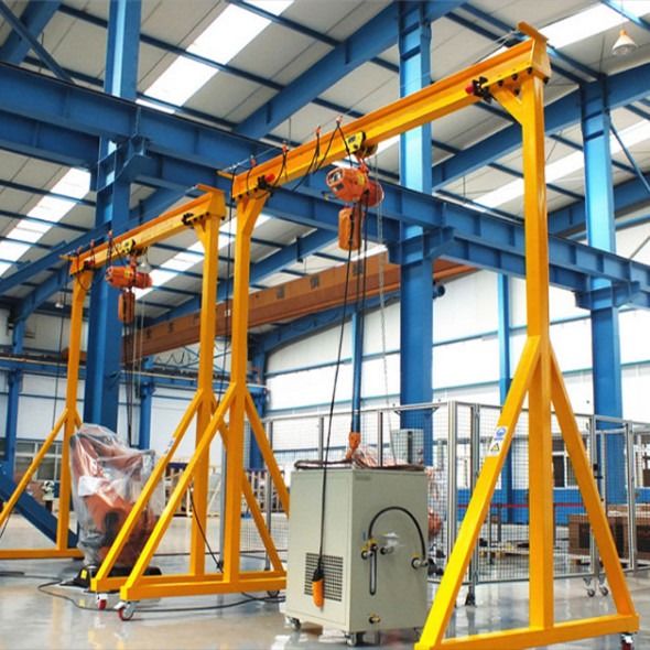 ISO Certificate 8.5T Portable Gantry Crane Light Weight Assembly Are Easy